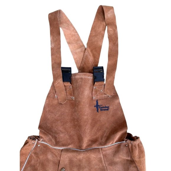 Bob Dale Gander Brand Welding Overalls BDG Split Leather Size Small NEW - Picture 5 of 15